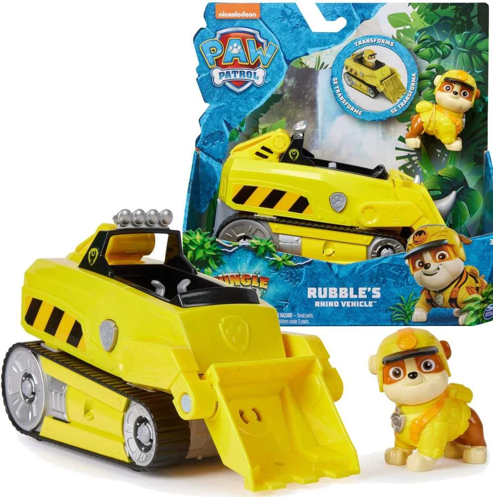 Spin Master PAW PATROL transporto priemonė Jungle Pups Rubble, 6067761