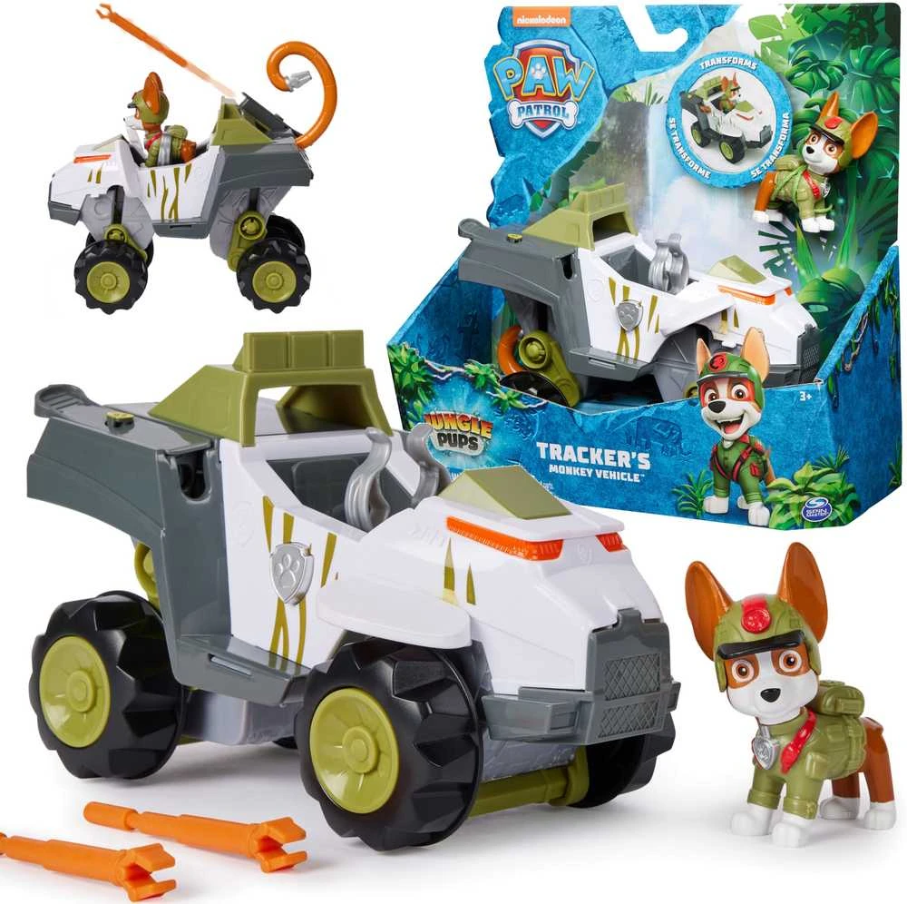 Spin Master PAW PATROL transporto priemonė Jungle Pups Tracker, 6067762