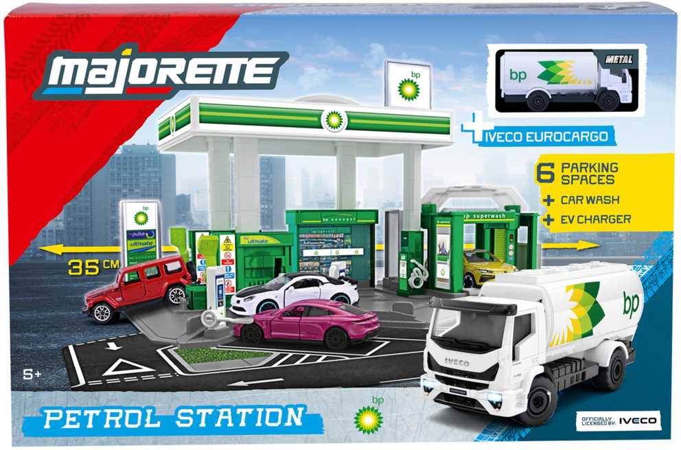 Majorette - Degalinė BP + 1 transporto priemonė (8502006001)