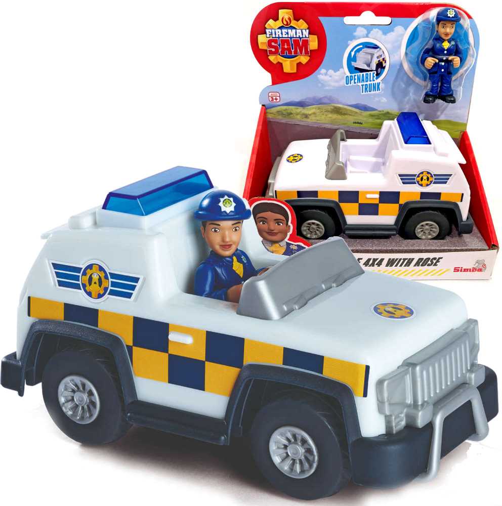 „Simba“ ugniagesys Sam Jeep 4x4 mini figūrėlė