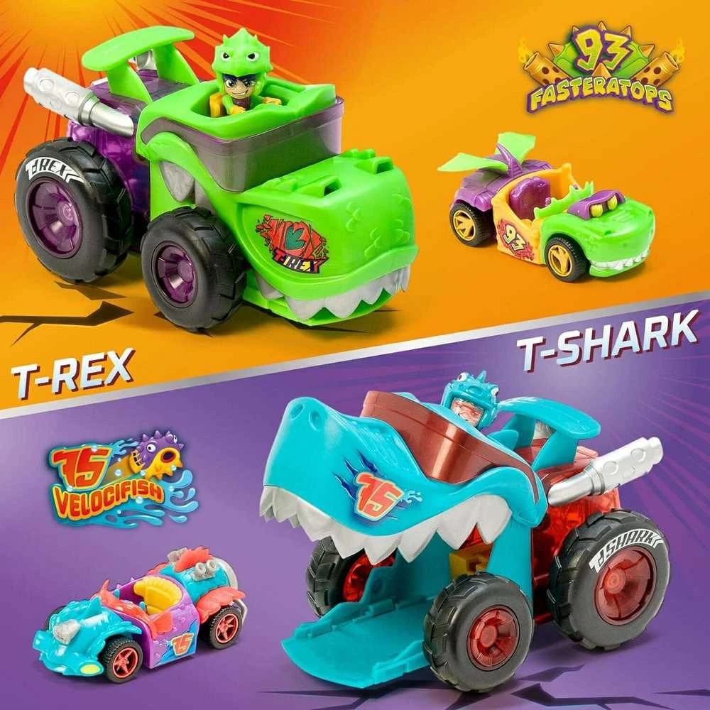 Magic Box Rinkinys T-Racers T-Rex Mega Wheels automobilių paleidėjas ir vairuotojas
