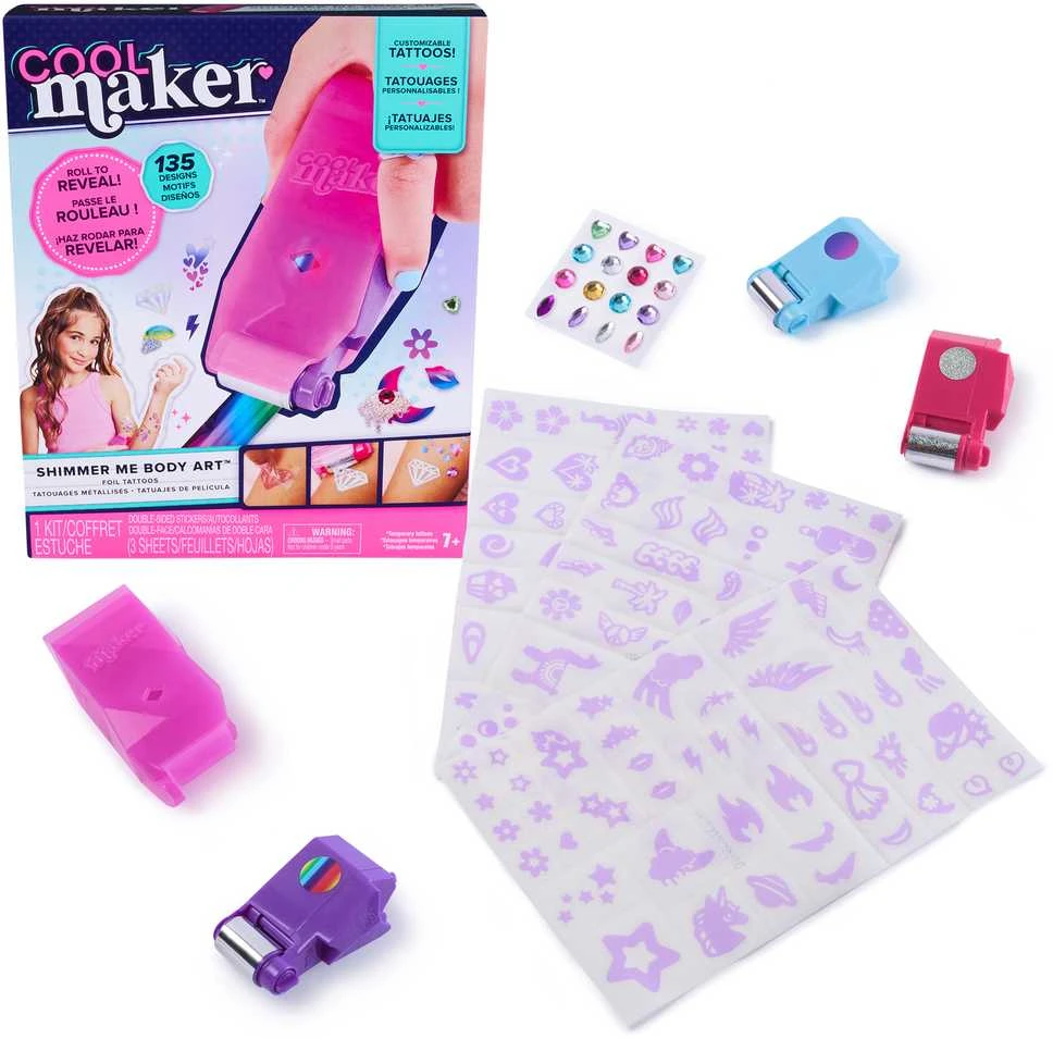Spin Master COOL Rinkinys „Blizgančios tatuiruotės“