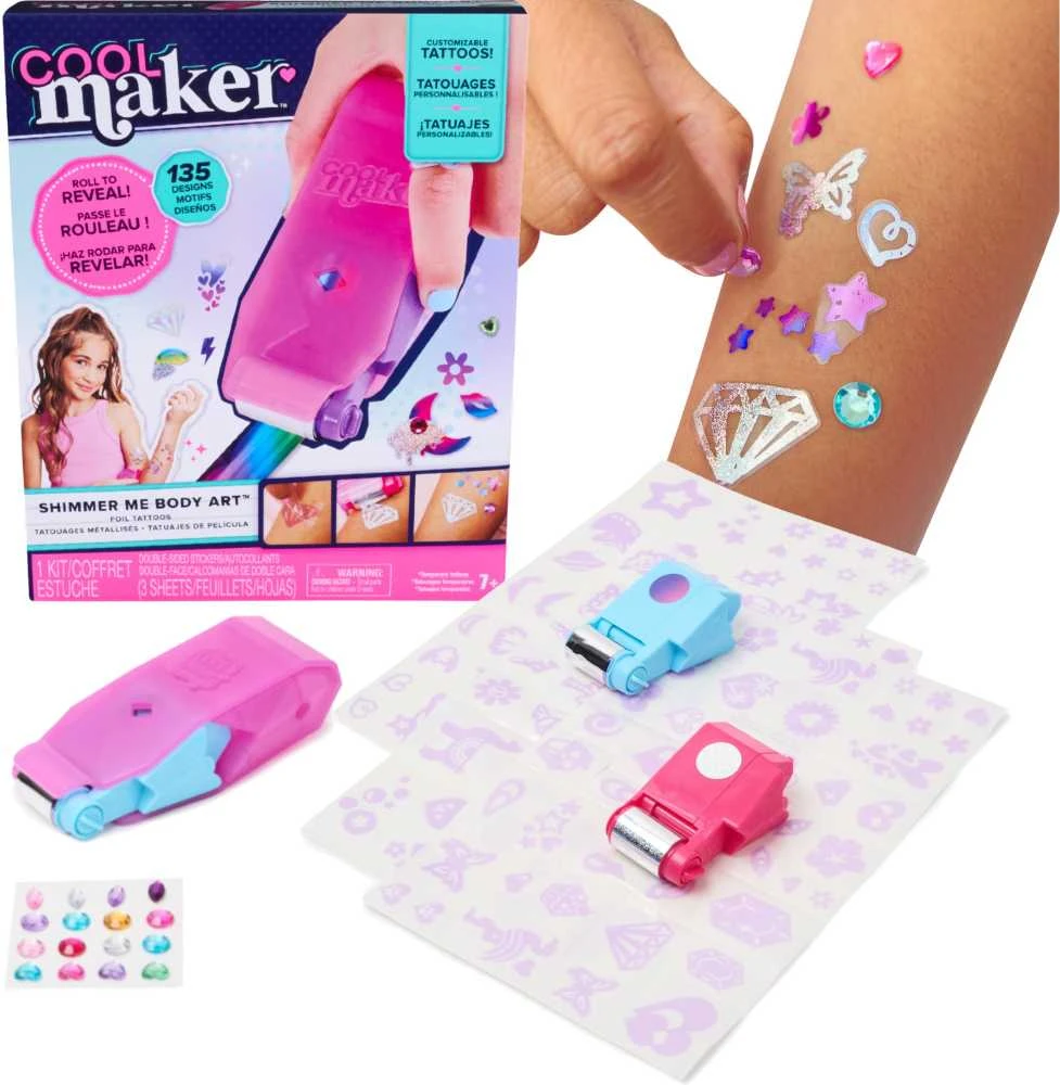 Spin Master COOL Rinkinys „Blizgančios tatuiruotės“