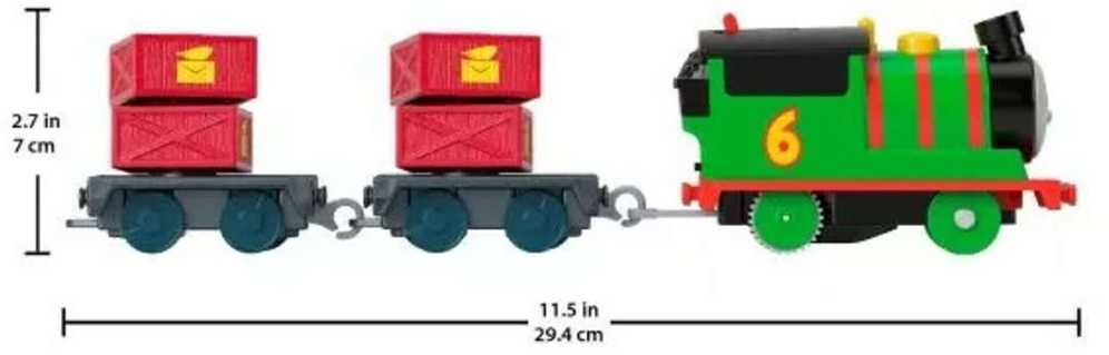 Fisher Price Rinkinys Tomas ir draugai Pašto pristatymas Petro lokomotyvas su diskais ir vikšrais