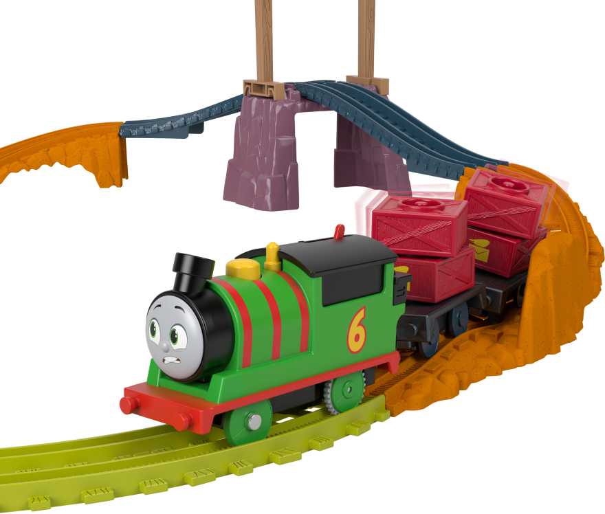 Fisher Price Rinkinys Tomas ir draugai Pašto pristatymas Petro lokomotyvas su diskais ir vikšrais