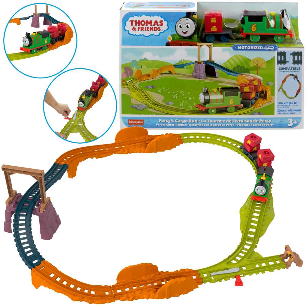 Fisher Price Rinkinys Tomas ir draugai Pašto pristatymas Petro lokomotyvas su diskais ir vikšrais