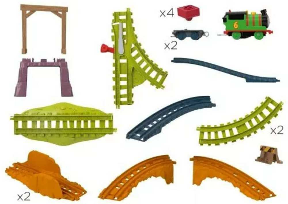 Fisher Price Rinkinys Tomas ir draugai Pašto pristatymas Petro lokomotyvas su diskais ir vikšrais