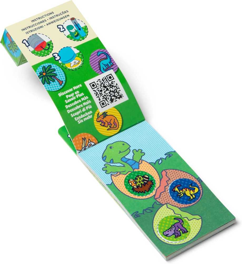 Papildymo rinkinys Sticker Wow Dinozaurai 200 lipdukų Melissa & Doug