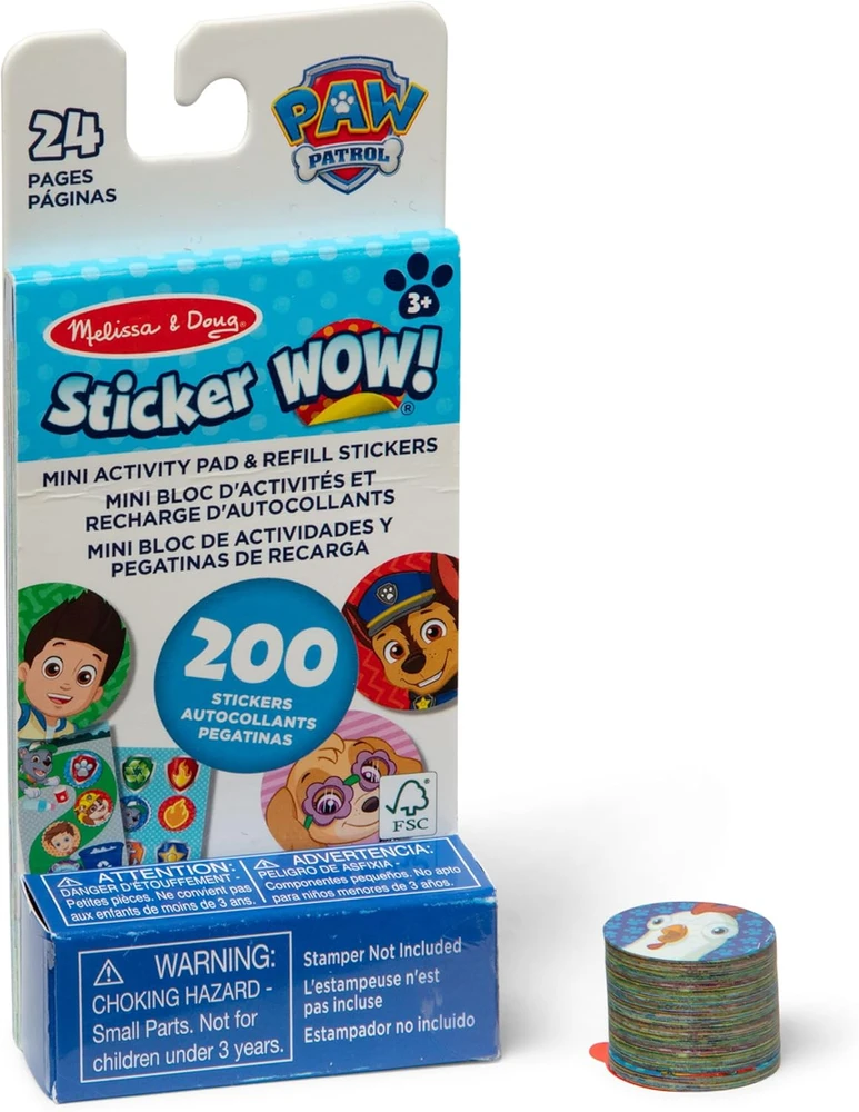 MELISSA & DOUG STICKER WOW! Lipdukai „Šunyčiai patruliai“