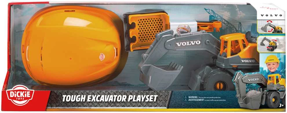 „Dickie Toys“ – „Volvo Tough“ ekskavatoriaus žaidimų rinkinys (203729016)