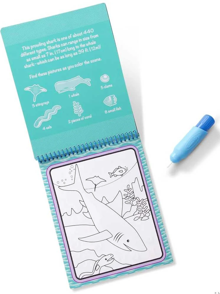 MELISSA & DOUG WATER WOW! Piešimo vandeniu rinkinys „Vandens pasaulis“