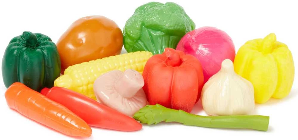 Produktai Maisto prekių pirkimas Vaikams Plastikinės Daržovės Vaisiai Casdon Rinkinys
