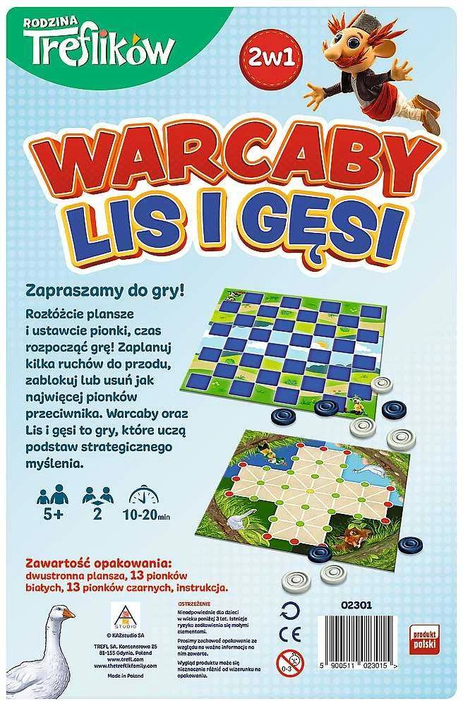 TREFL 02301 Šaškių žaidimas / Lapė ir žąsys - Treflik šeima