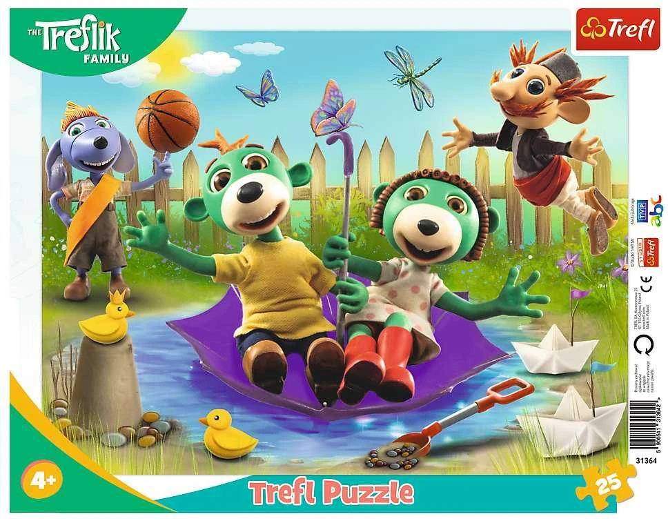 Trefl dėlionė 25 vnt. - Treflikų linksmybės