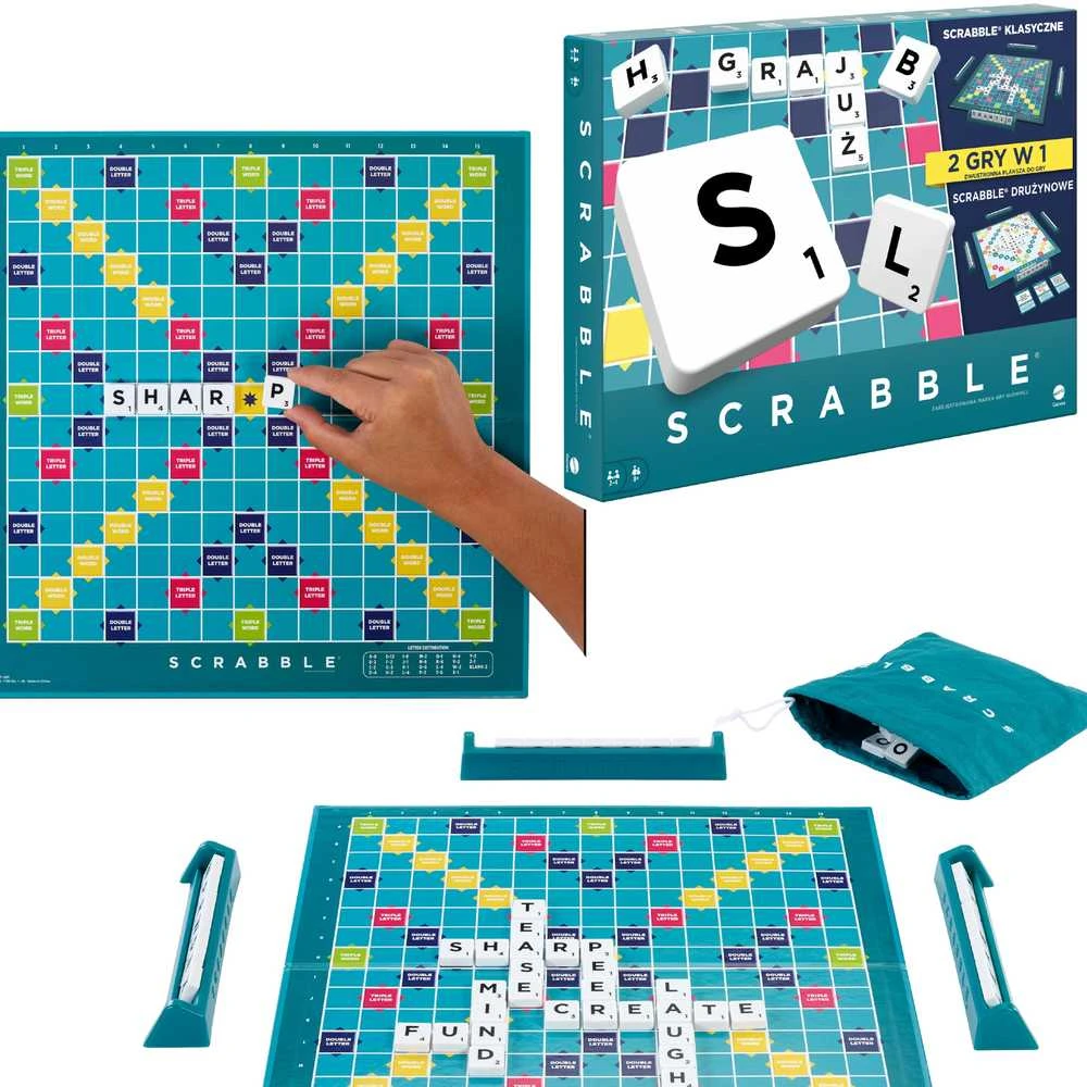 Mattel Žodžių Žaidimas Scrabble (Lietuviška Leidimas) - Atgimimo Versija