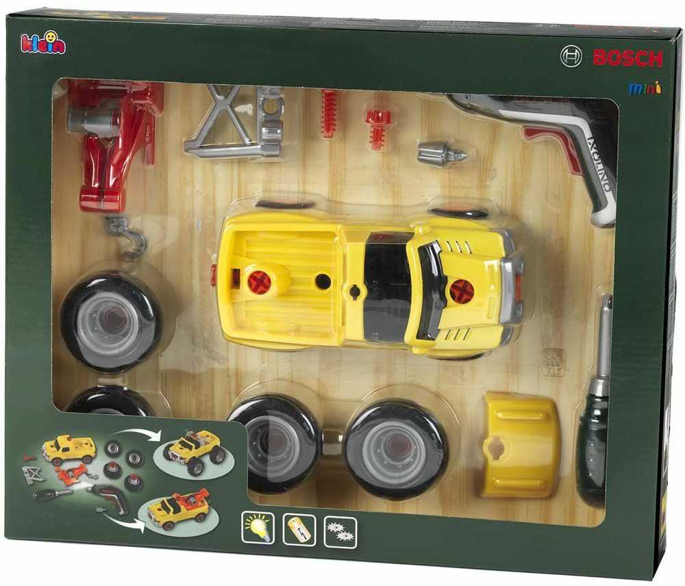 Klein 3in1 sukamas automobilis su Ixolino II atsuktuvu - geltonas 8689