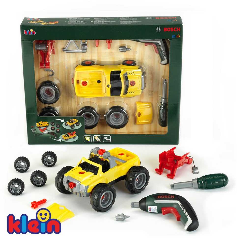 Klein 3in1 sukamas automobilis su Ixolino II atsuktuvu - geltonas 8689