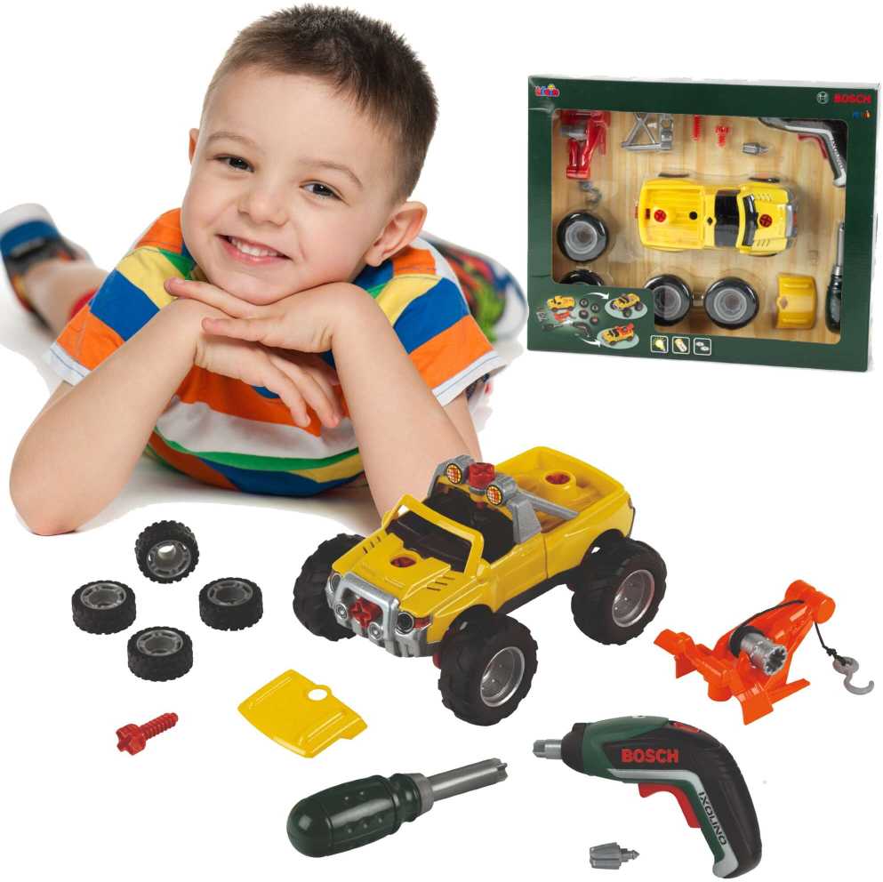Klein 3in1 sukamas automobilis su Ixolino II atsuktuvu - geltonas 8689