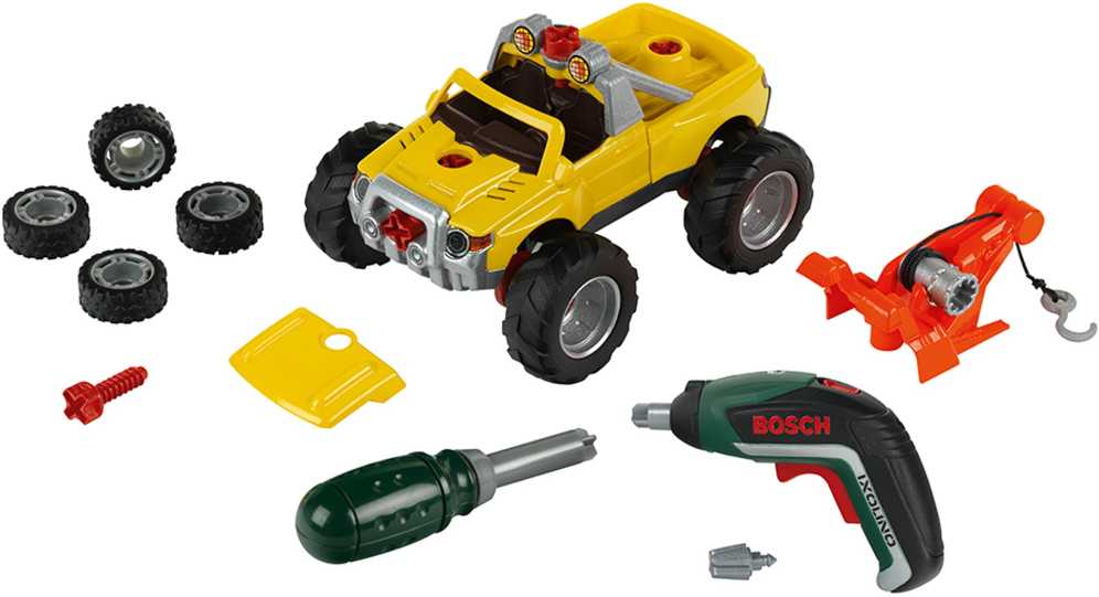 Klein 3in1 sukamas automobilis su Ixolino II atsuktuvu - geltonas 8689