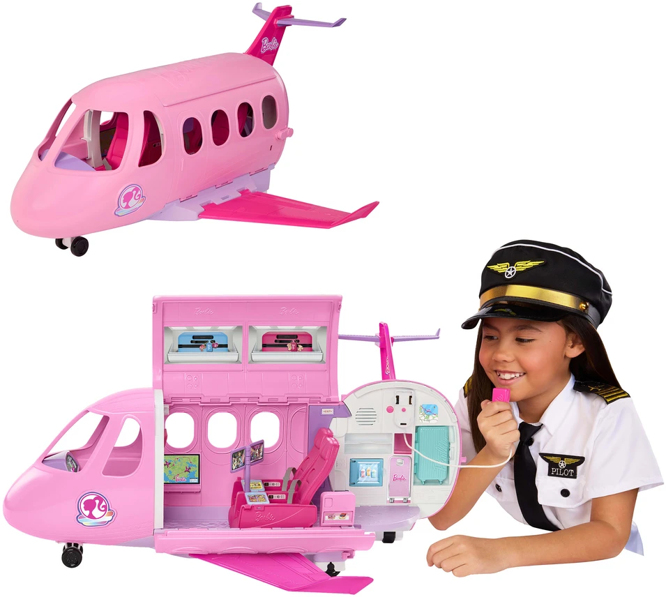 Samolot Barbie Dream Land Dream Plane dla lalek Barbie su garsais