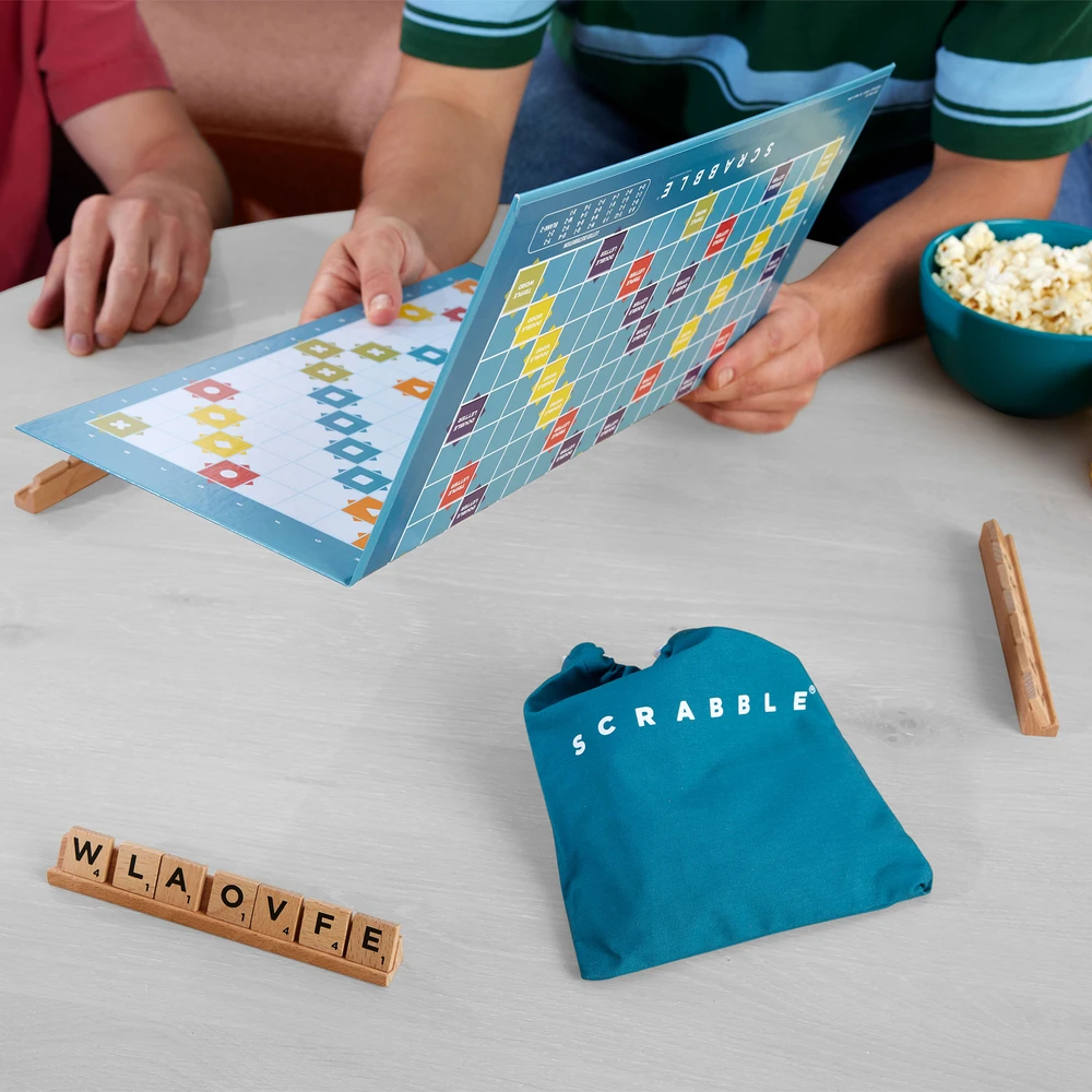 Mattel Scrabble medinės plytelės (JGR65)