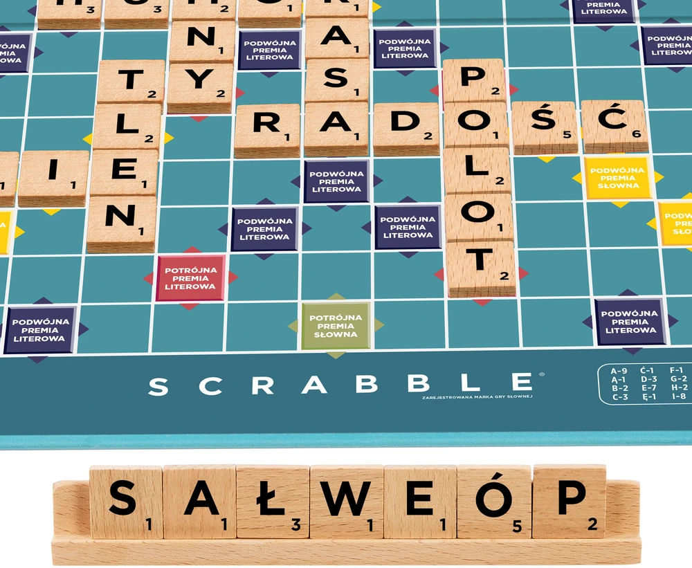 Mattel Scrabble medinės plytelės (JGR65)