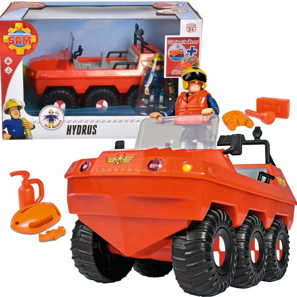 Simba Hydrus motoroleris su Fireman Sam figūrėle