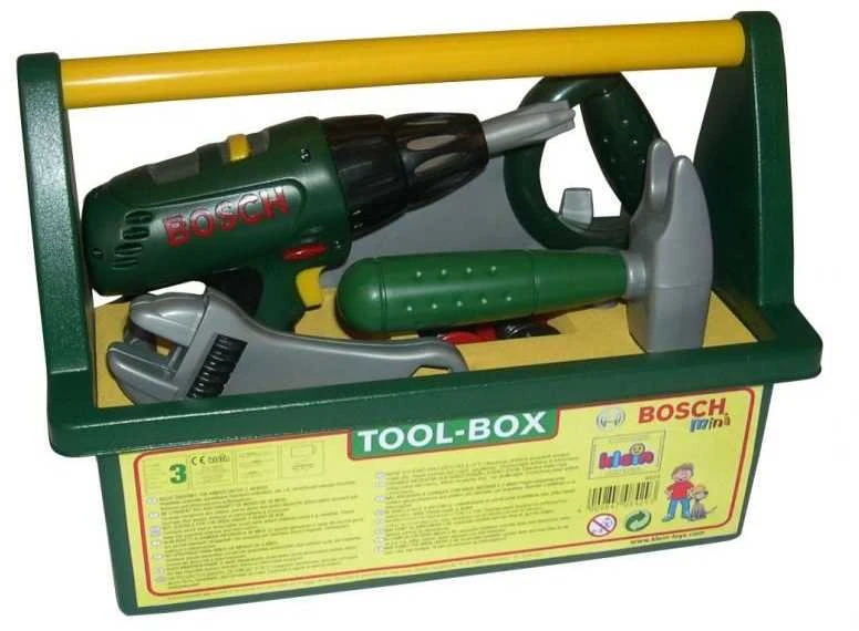 Žaislinių įrankių dėžė Klein su Bosch el. suktuvu (8429)