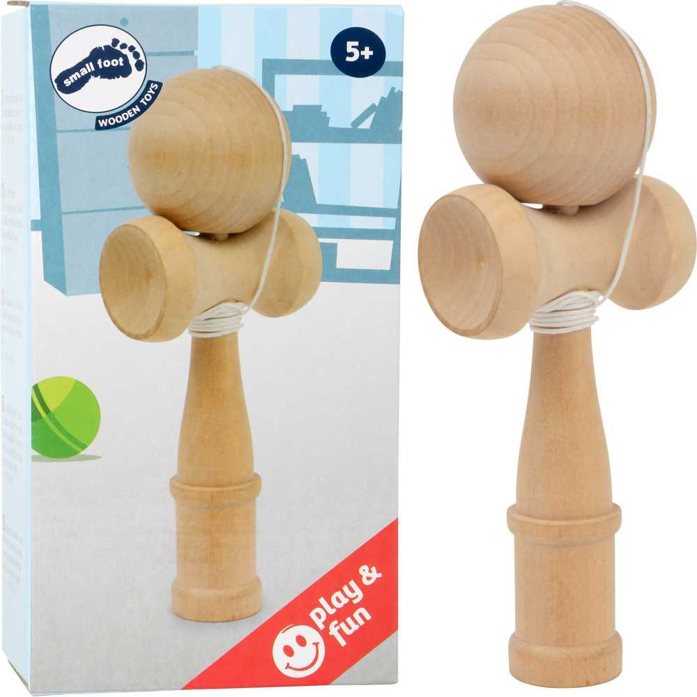 Small Foot KENDAMA žaislas, MEDINIS ŽAIDIMAS VAIKAMS, PUIKI DOVANA VAIKAMS SFD