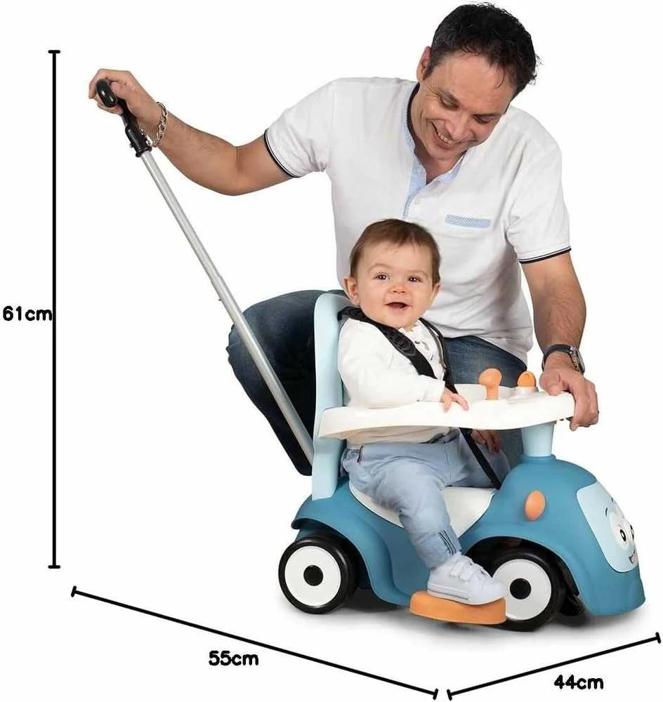Smoby maestro 3in1 mėlynas važiavimas
