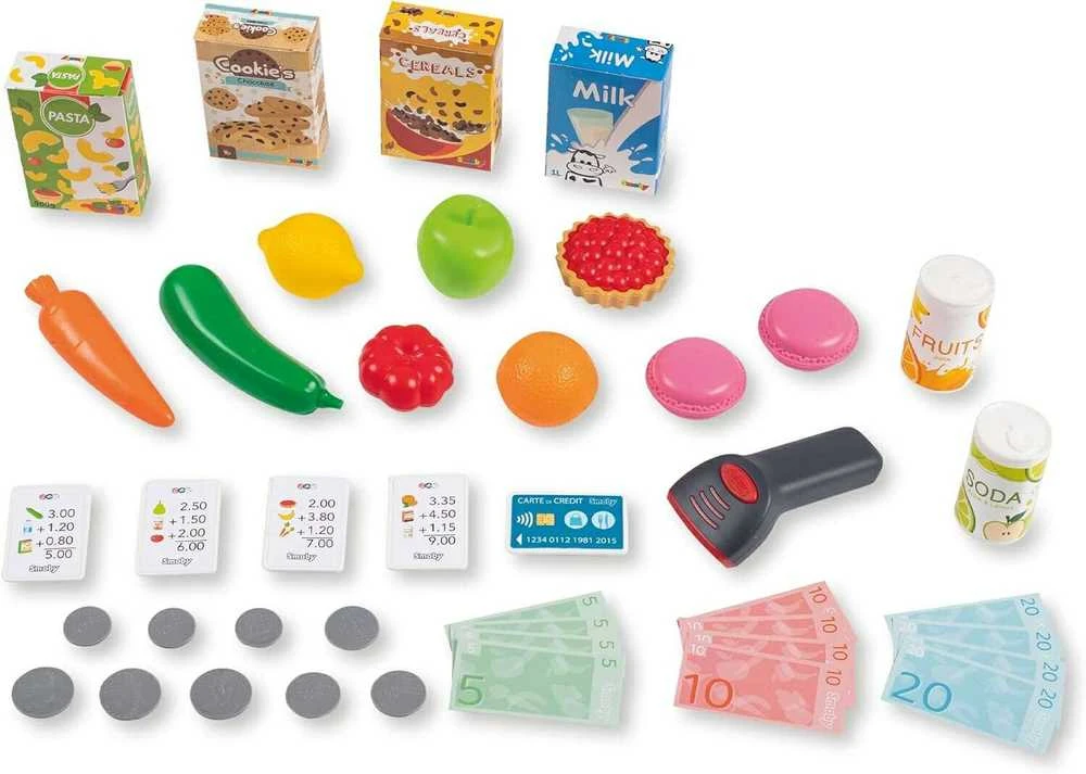 SMOBY Supermarketas su Elektronine Kasa ir Skaneriu