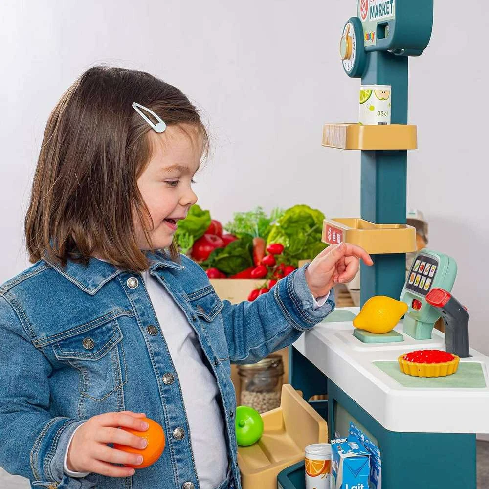 SMOBY Supermarketas su Elektronine Kasa ir Skaneriu