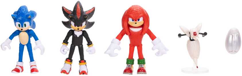„Sonic 3 The Hedgehog“ 5 dalių figūrėlių rinkinys