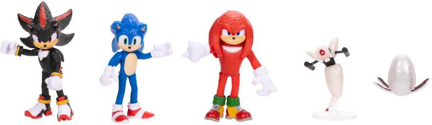 „Sonic 3 The Hedgehog“ 5 dalių figūrėlių rinkinys
