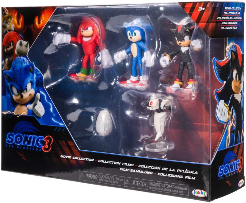 „Sonic 3 The Hedgehog“ 5 dalių figūrėlių rinkinys
