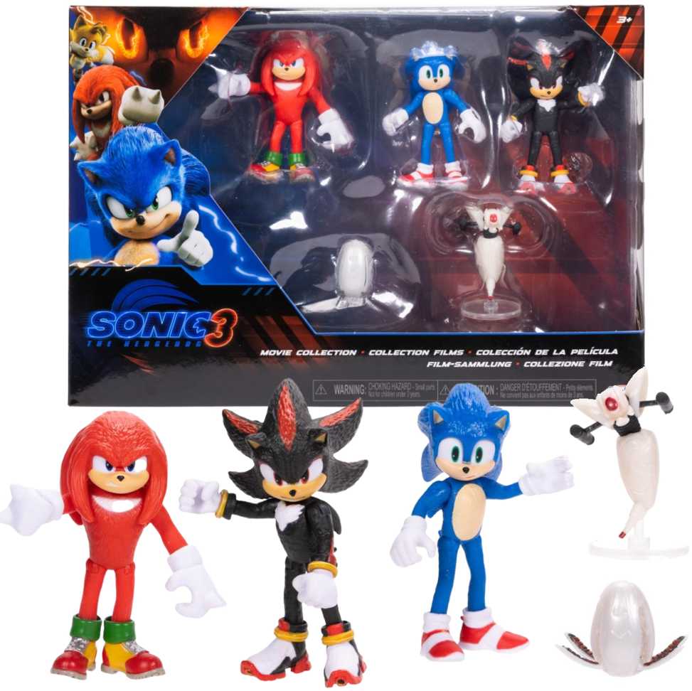 „Sonic 3 The Hedgehog“ 5 dalių figūrėlių rinkinys