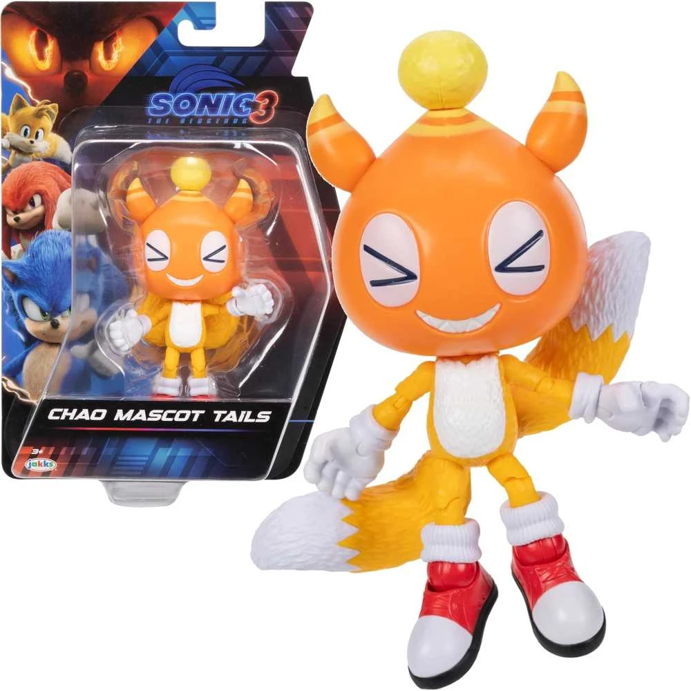 „Sonic Chao“ talismano figūrėlė, „Tails“ ruchoma, „Sonic 3 The Hedgehog“ 13 cm