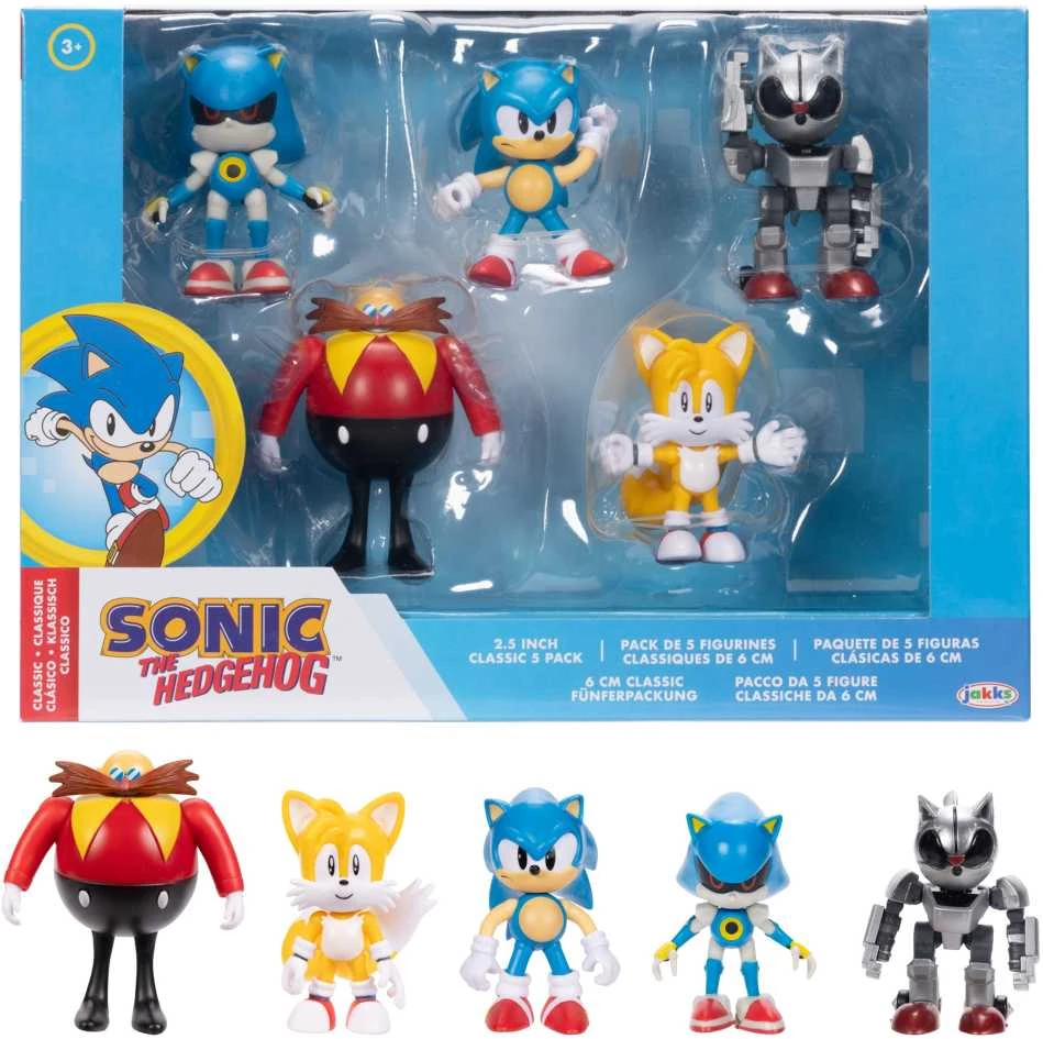 Sonic The Hedgehog - figūrėlių rinkinys 5 dalių, 6 cm (423644)