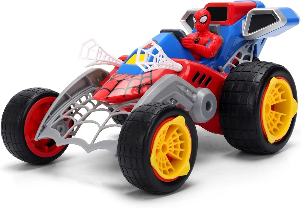 Jada Spider-Man zdalnie sterowany pojazd su funkcija strzelania pajęczynami RC Web Shooting Buggy 1:20