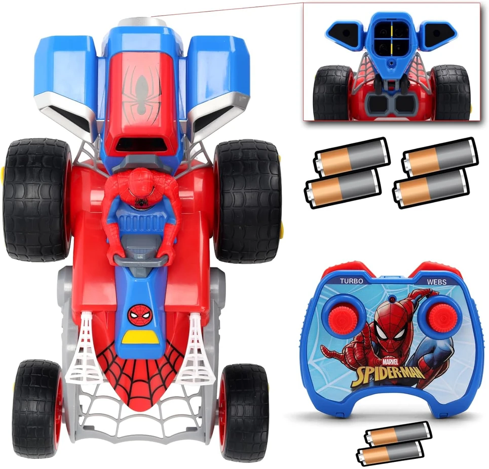 Jada Spider-Man zdalnie sterowany pojazd su funkcija strzelania pajęczynami RC Web Shooting Buggy 1:20