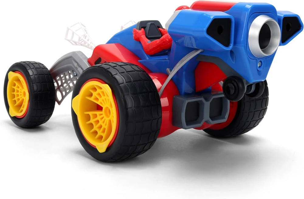 Jada Spider-Man zdalnie sterowany pojazd su funkcija strzelania pajęczynami RC Web Shooting Buggy 1:20