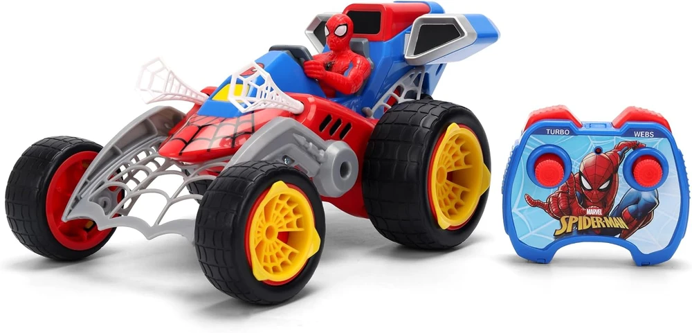 Jada Spider-Man zdalnie sterowany pojazd su funkcija strzelania pajęczynami RC Web Shooting Buggy 1:20