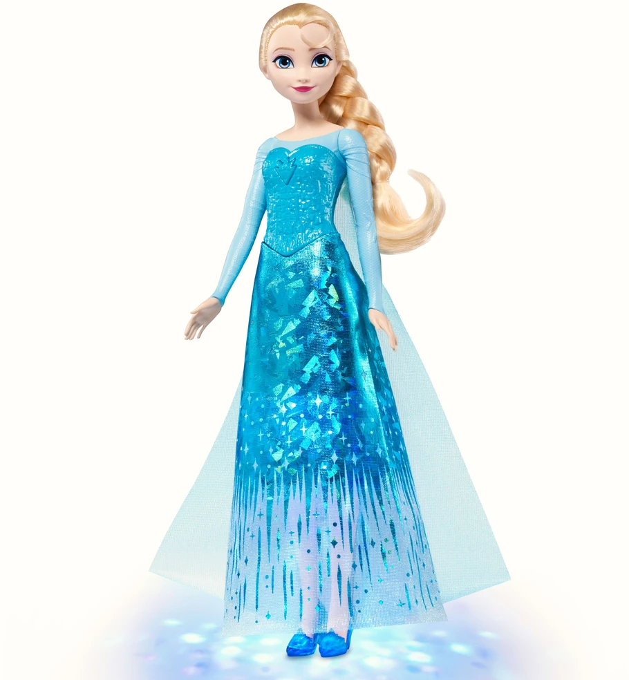 Mattel Dainuojančios Elsos stebuklingos lemputės Disney Ledo šalis 30 cm