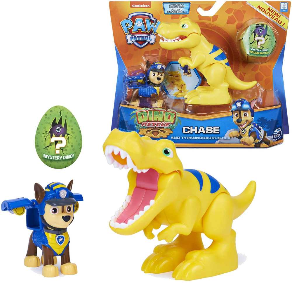 Spin Master Rinkinys Psi Patrol Chase Dino Rescue i Tyranzaur