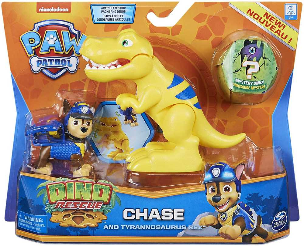 Spin Master Rinkinys Psi Patrol Chase Dino Rescue i Tyranzaur
