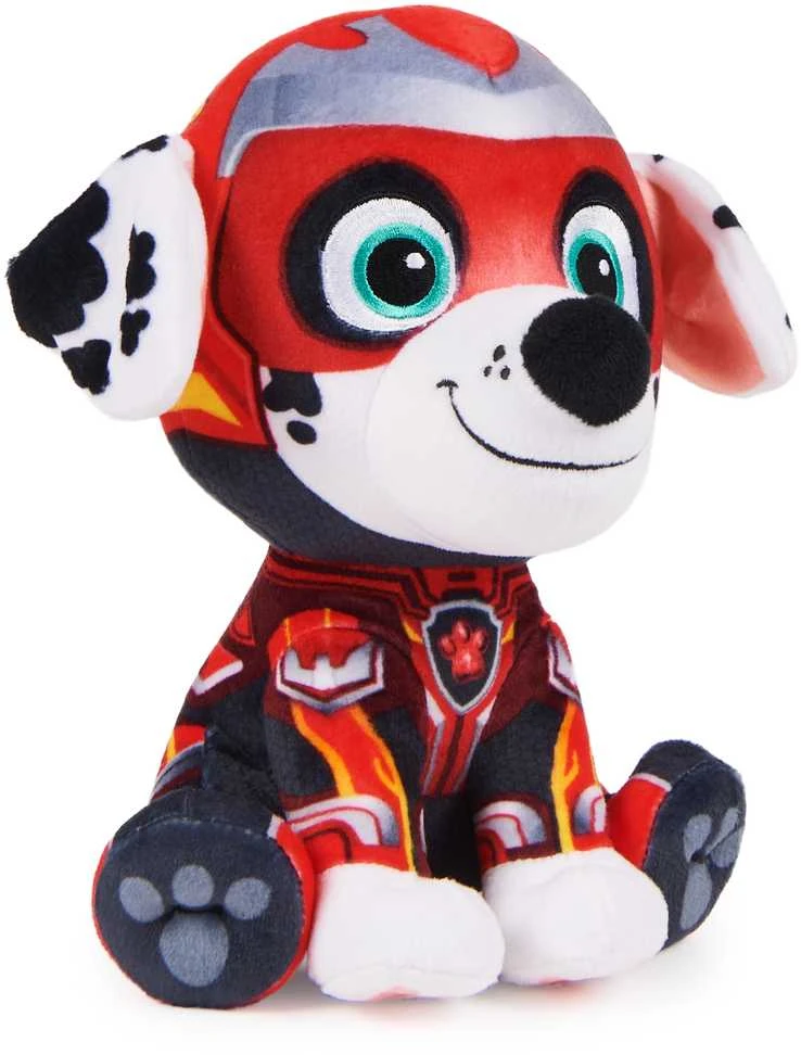 Spin Master „Marshall Paw Patrol The Mighty Movie Big Movie“ pliušinis minkštas žaislinis šuo 17 cm