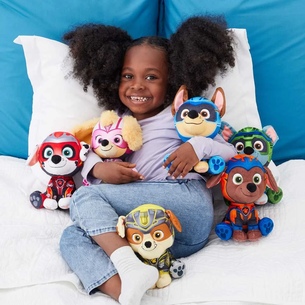 Spin Master „Marshall Paw Patrol The Mighty Movie Big Movie“ pliušinis minkštas žaislinis šuo 17 cm