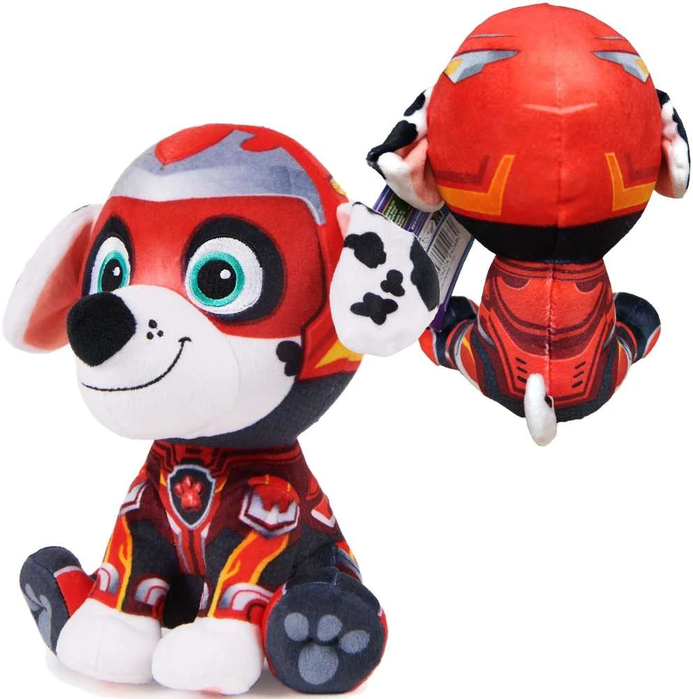 Spin Master „Marshall Paw Patrol The Mighty Movie Big Movie“ pliušinis minkštas žaislinis šuo 17 cm