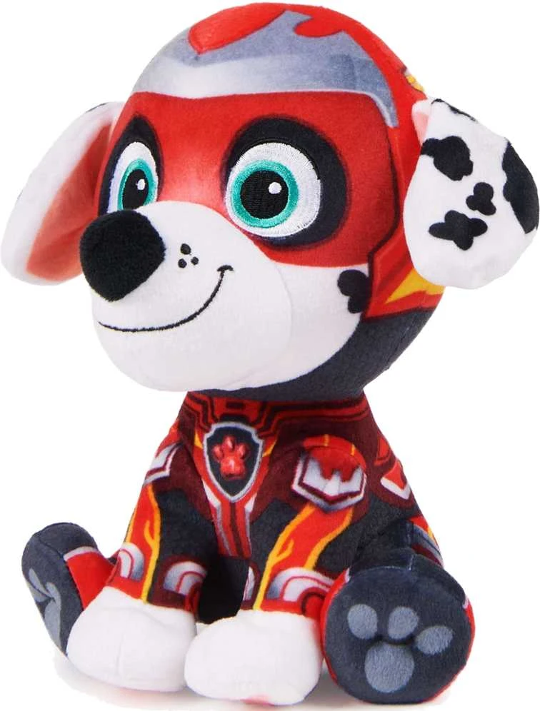 Spin Master „Marshall Paw Patrol The Mighty Movie Big Movie“ pliušinis minkštas žaislinis šuo 17 cm