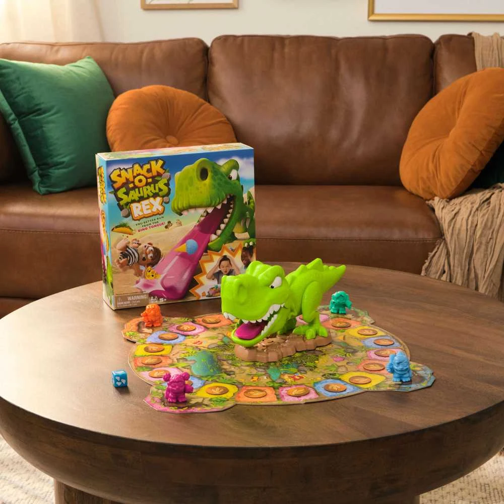 Spin Master SPINMASTER GAMES žaidimas Snack O Saurus Rex, 6070778